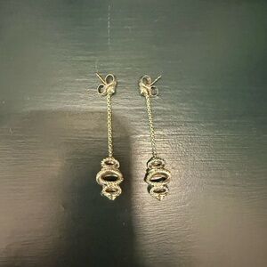 David Yurman Silver Drop Earrings